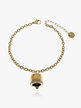 Women's steel bell bracelet