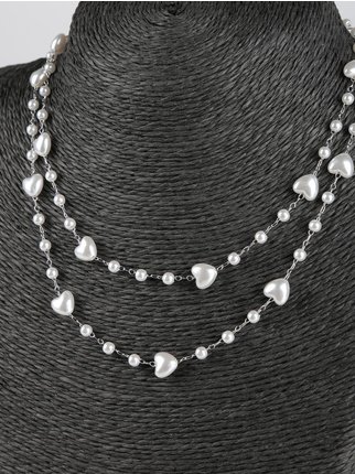 Women's steel necklace