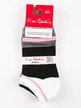 Women's striped short socks  Pack of 3 pairs