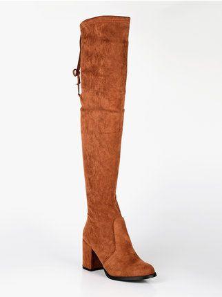 Women's suede knee boots