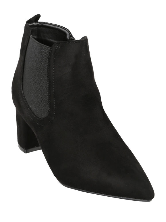 Women's suede pointed toe ankle boots