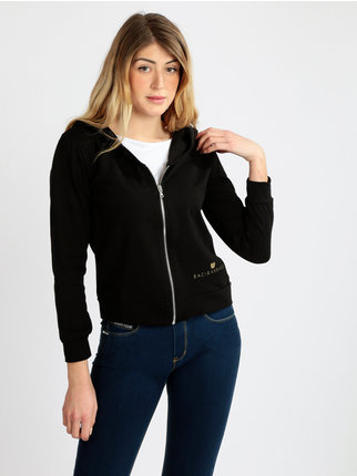 Women's sweatshirt with hood and zip