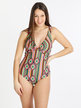 Women's swimsuit with multicolor print