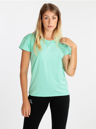 Women's T-shirt in sporty technical fabric