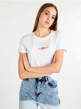 Women's T-shirt with central cut