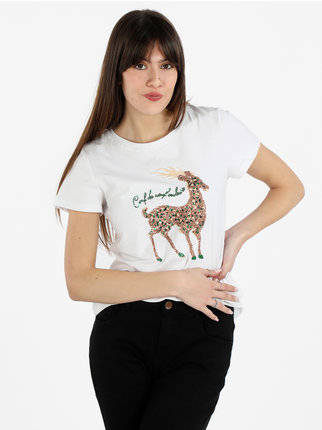 Women's t-shirt with sequins