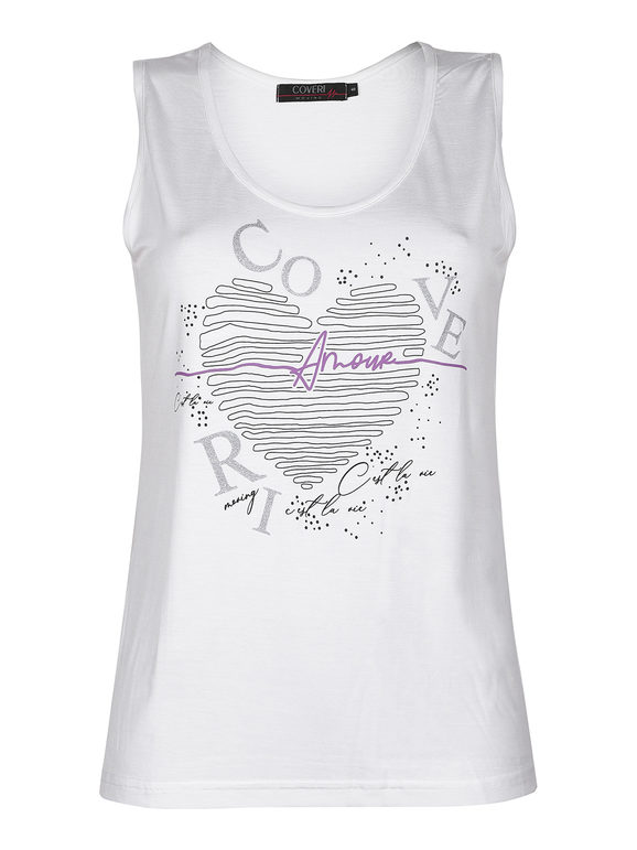 Women's tank top with lettering