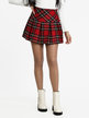 Women's tartan mini skirt with pleats