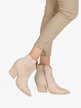 Pointed toe women's ankle boots with heels