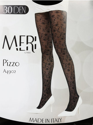 Women's tights with 30 denier lace