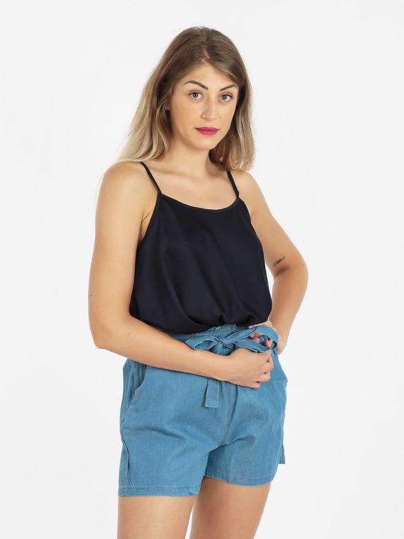 Women's top with fine straps