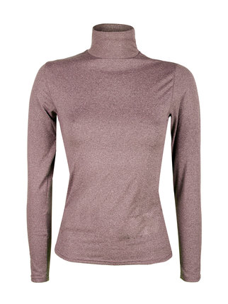 Women's turtleneck sweater in microfibre