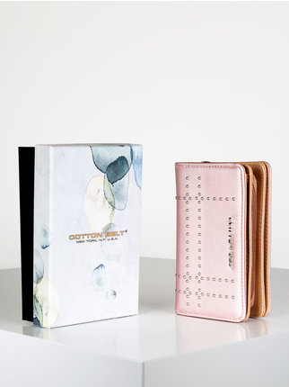 Women's wallet with studs