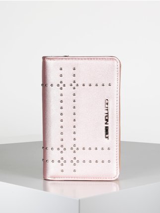 Women's wallet with studs