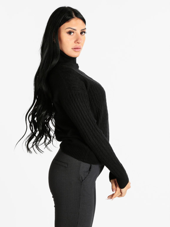 Women's wool blend turtleneck sweater