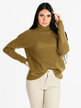 Women's wool blend turtleneck sweater