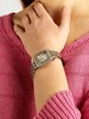 Women's wristwatch with rhinestones