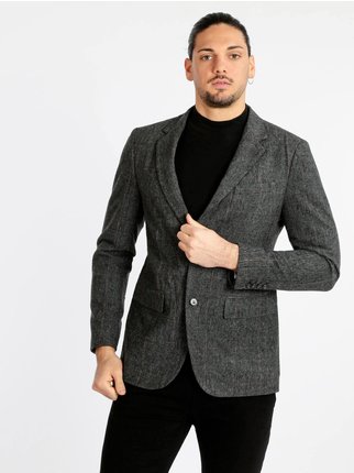 Wool blend men's jacket