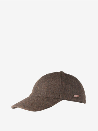 Wool blend men's peaked hat