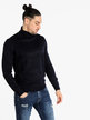 Wool blend turtleneck sweater for men