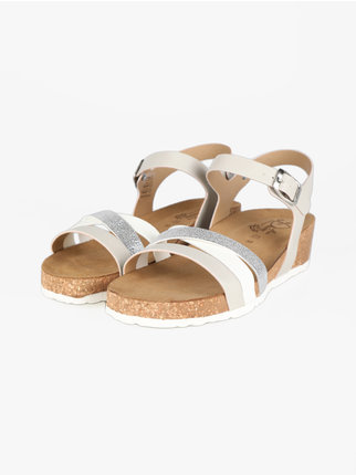Woven wedge sandals for women