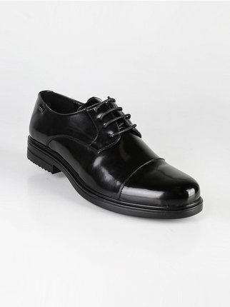 Zapatos brogue negros con cordones