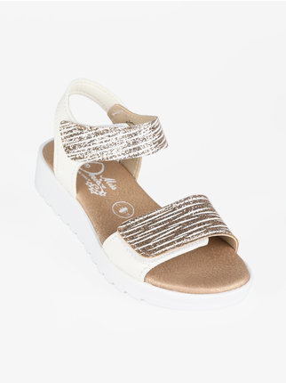 Zebra print sandals for girls